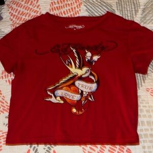 Ed Hardy Kids Red Love Graphic Tee